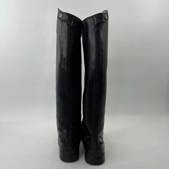 Equistar Riding Boots Womens Black Size 10 Back Zip Knee High Equestrian - Picture 4 of 13